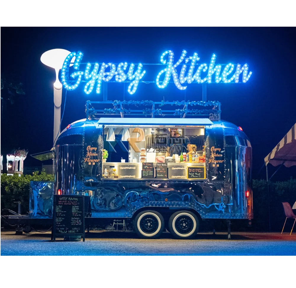 

Hot Sale Productive Baking Equipment Mobile Ice Cream Machine Customized Snack Machines Airstream Food Truck