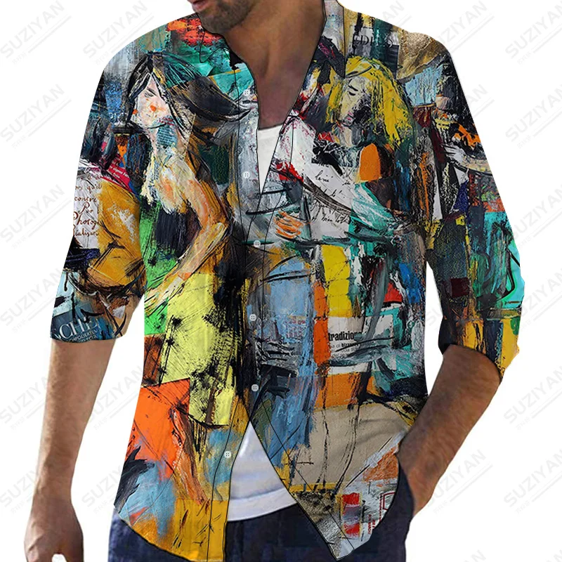 

Мужская рубашка-поло в полоску, деловая Пиратская рубашка в Корейском стиле, лето