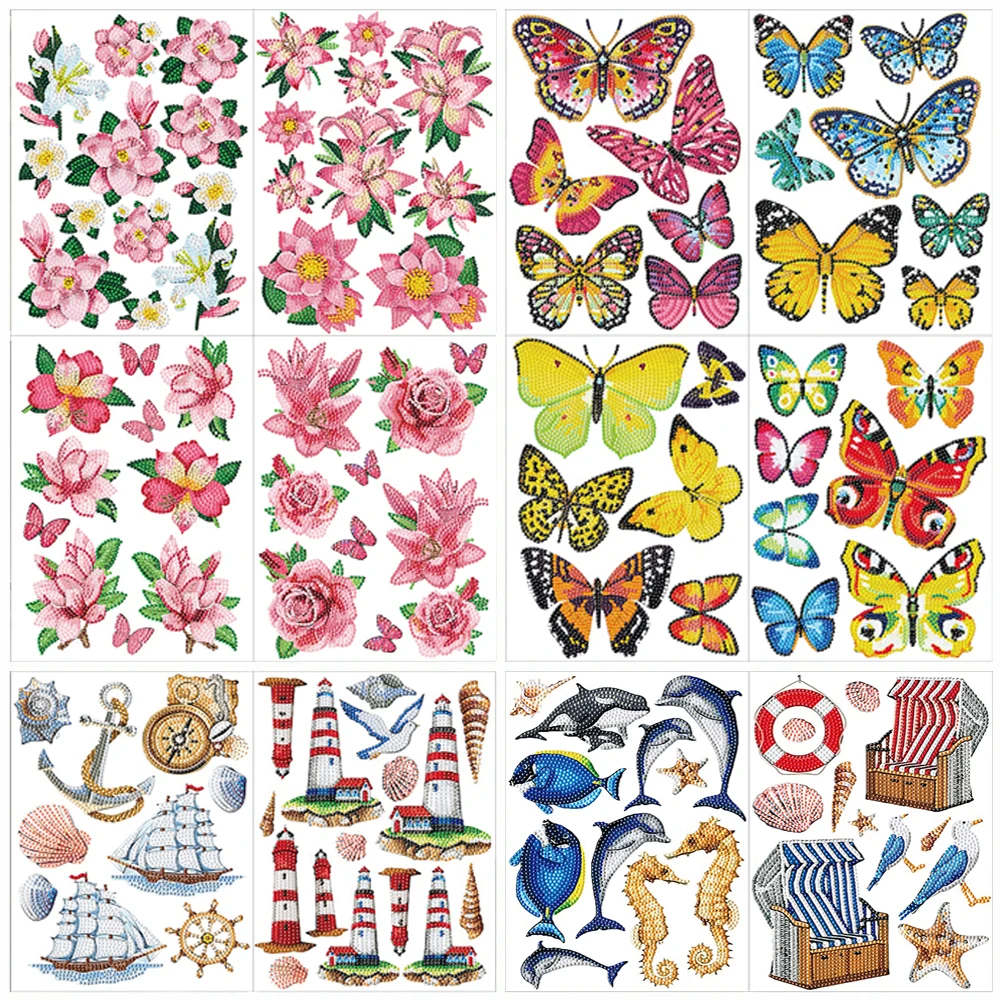 

Алмазная живопись «сделай сам», 5D наклейки, Детский Рождественский подарок, мультяшный Художественный набор, начинающие, мозаичные наклейк...