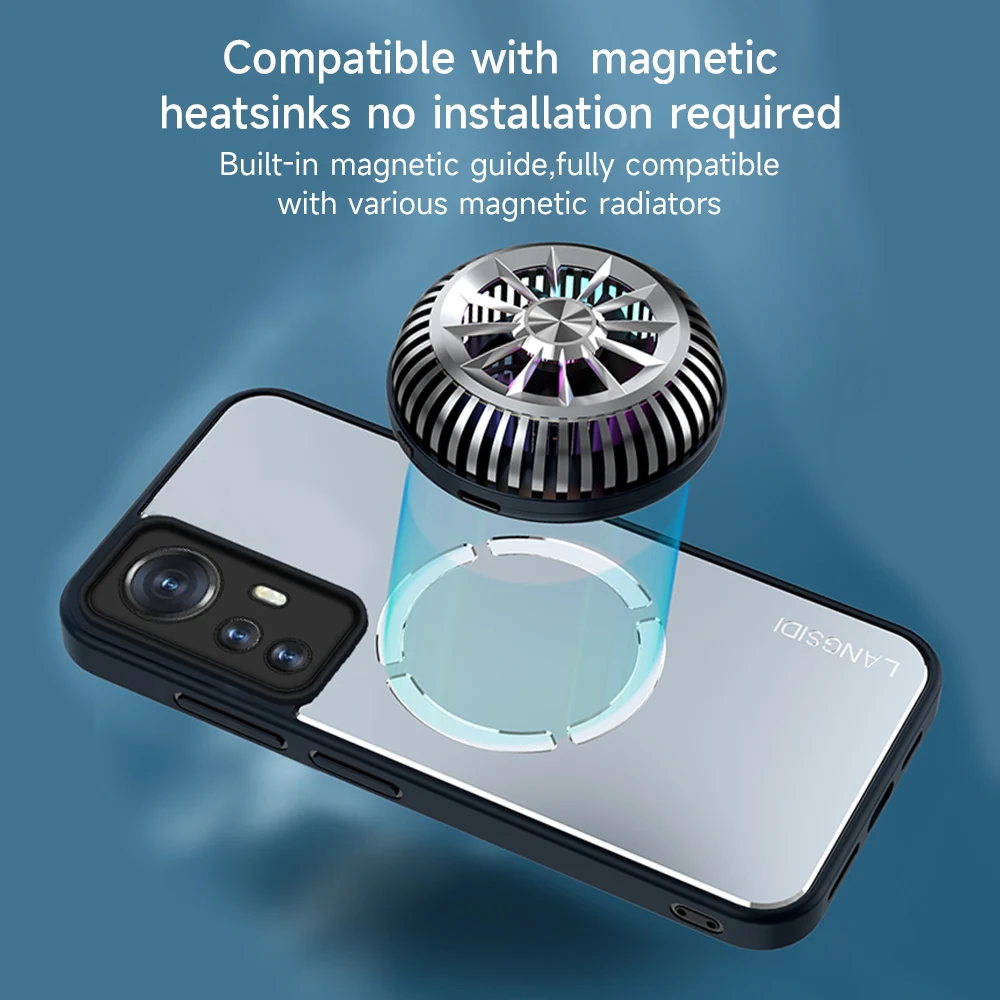For POCO F4 gt case Heat dissipation Graphene cooling Alloy Anti-drop cases For Poco F4 F3 pro protective cover fundas coque