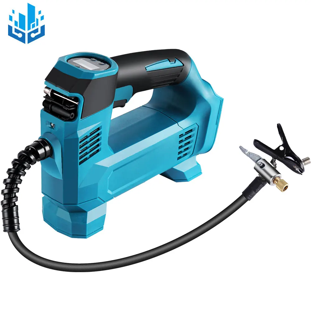 Беспроводной надувной насос высокого давления с цифровым дисплеем портативный