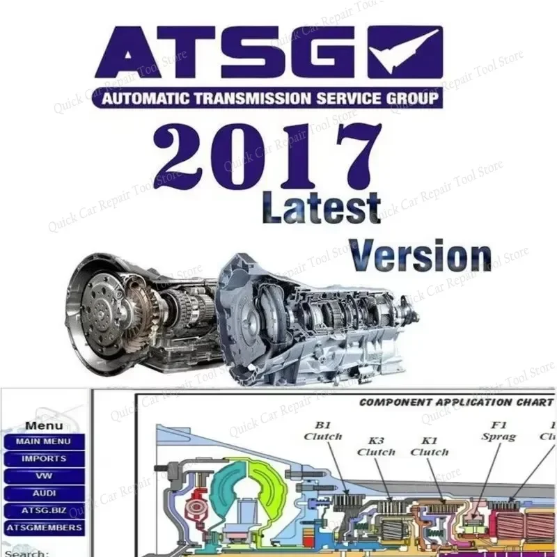 

Программное обеспечение ATSG 2017, автоматические трансмиссии, сервисная группа, ремонт, ручная диагностика, автомобильный инструмент, обнаружение неисправностей