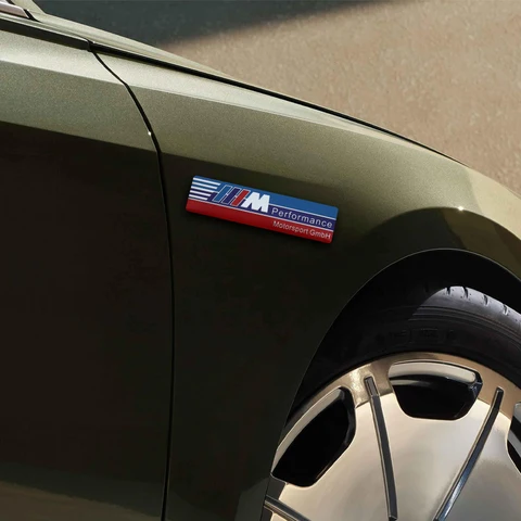3D алюминиевая металлическая наклейка Bmw с логотипом, наклейка для Bmw M Performance E46 E90 E60 F30 F10 E39 F20 E87 E36 G20 G30 E70 E92 F31 X5