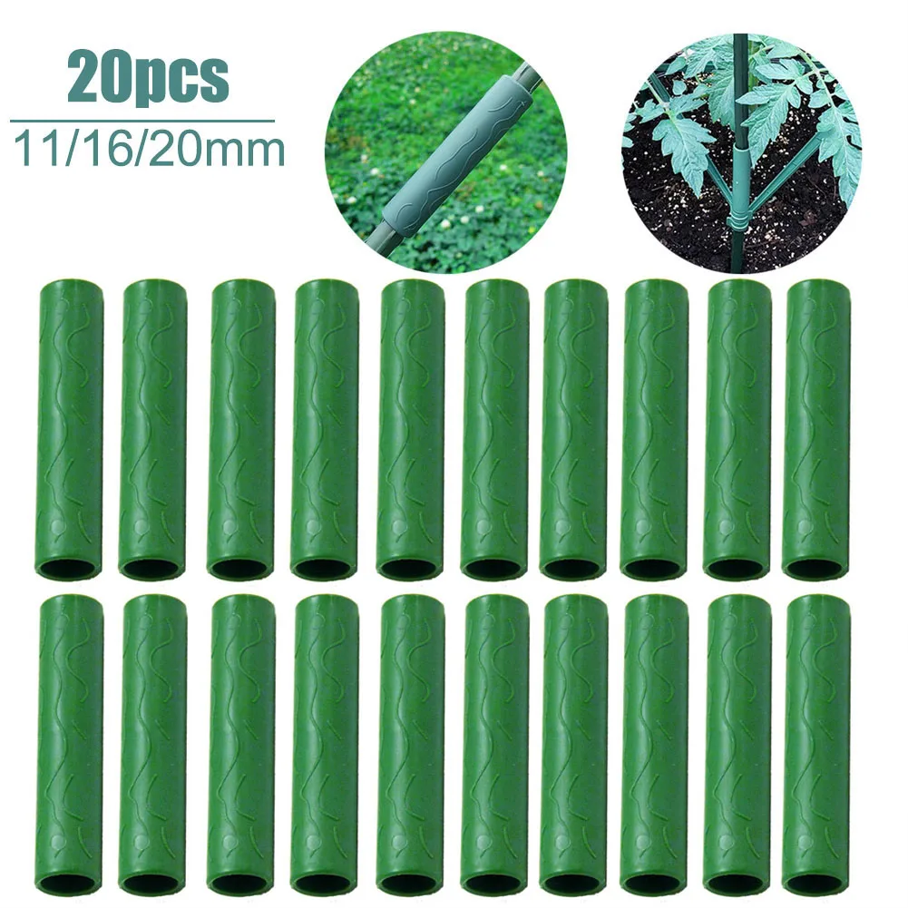 

20Pcs Plant Stand Fixed Socket Plant Support Rod Connecting Pipe Climbing Plant Support Rod Connector Greenhouse Film Brackets