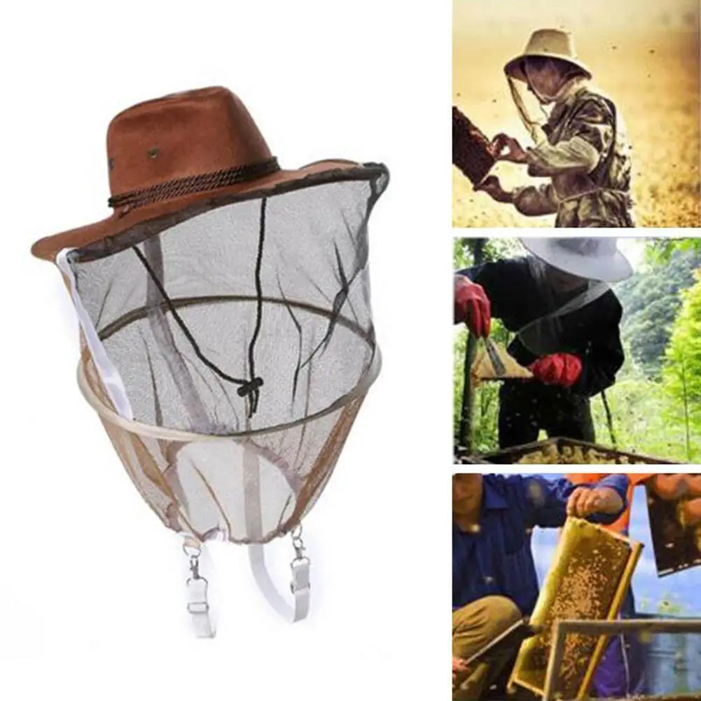 

Anti Bee Beekeeping Hat Beekeeper Fly Insect Net Cowboy Bee Cap Hat Face Cowboy Head Bee Anti Design Mesh Cap Comfortable S D6N8