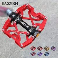 mzyrh 3 sealed bearing bicycle pedals ultralight aluminium alloy mtb pedals waterproof mtb road bmx pedals bicycle accessories
