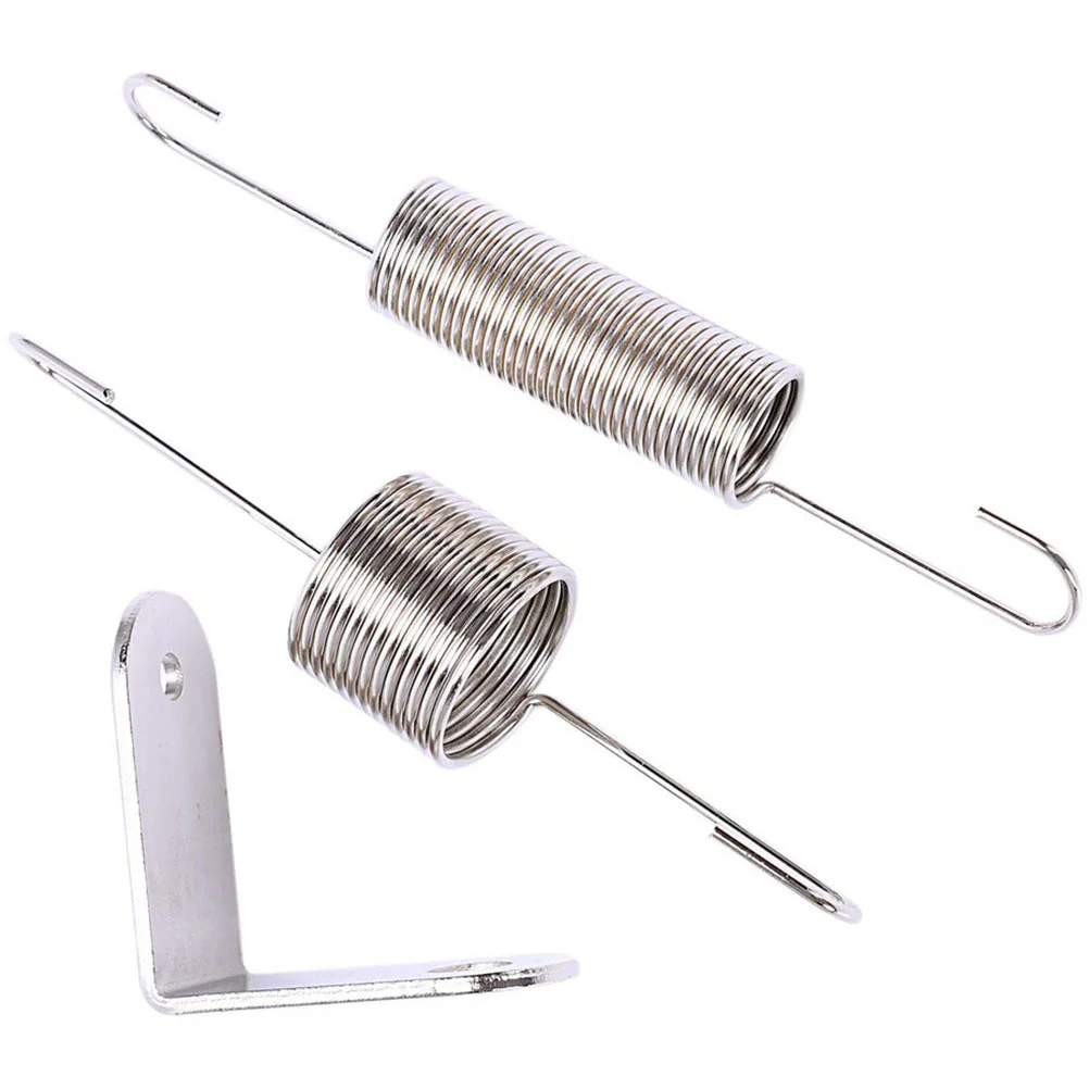 

1 Set Carburetor Throttle Spring Chromes Plated Throttle Return Springs and Bracket Dual Spring for Car