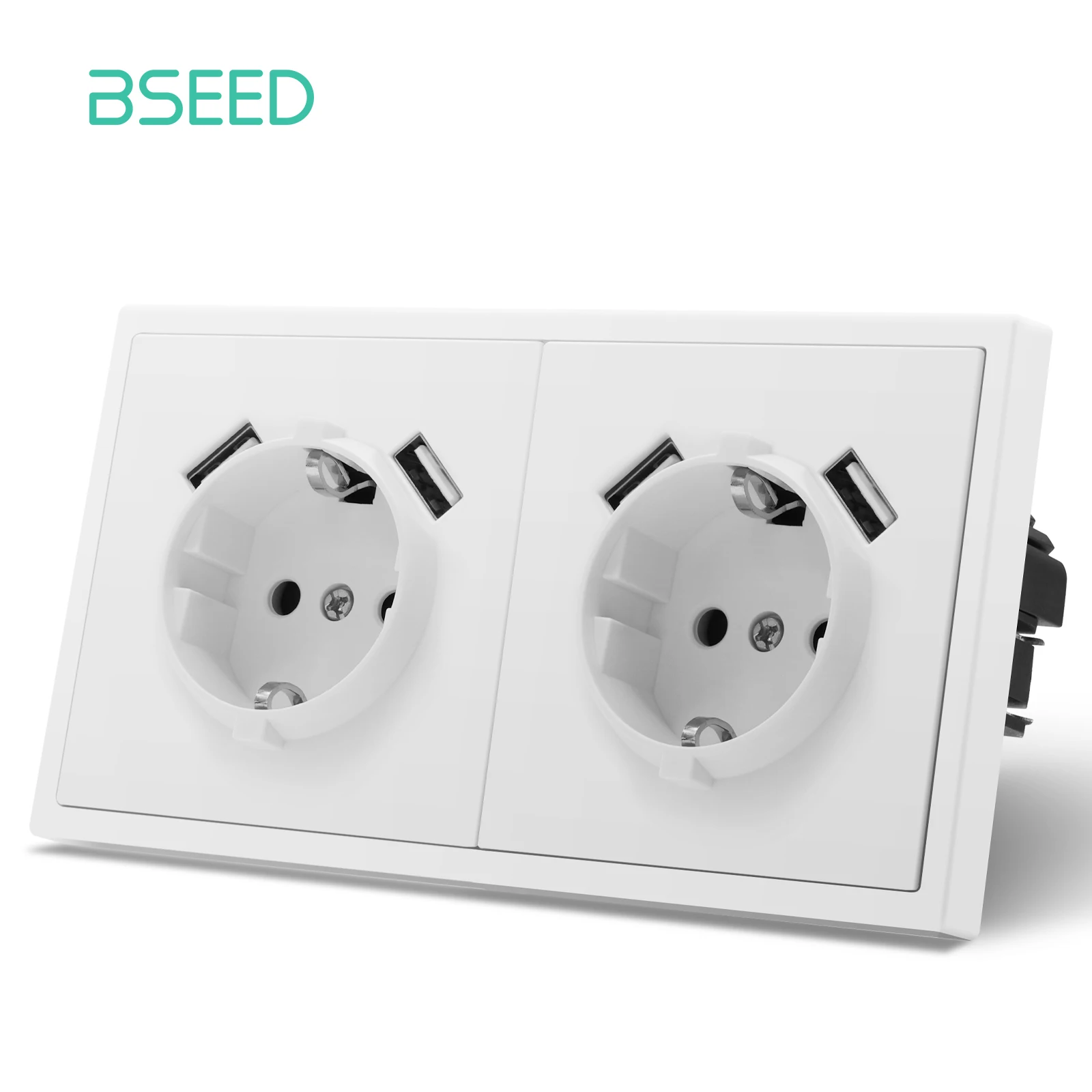 

BSEED EU Белые настенные выключатели и розетки с USB портом