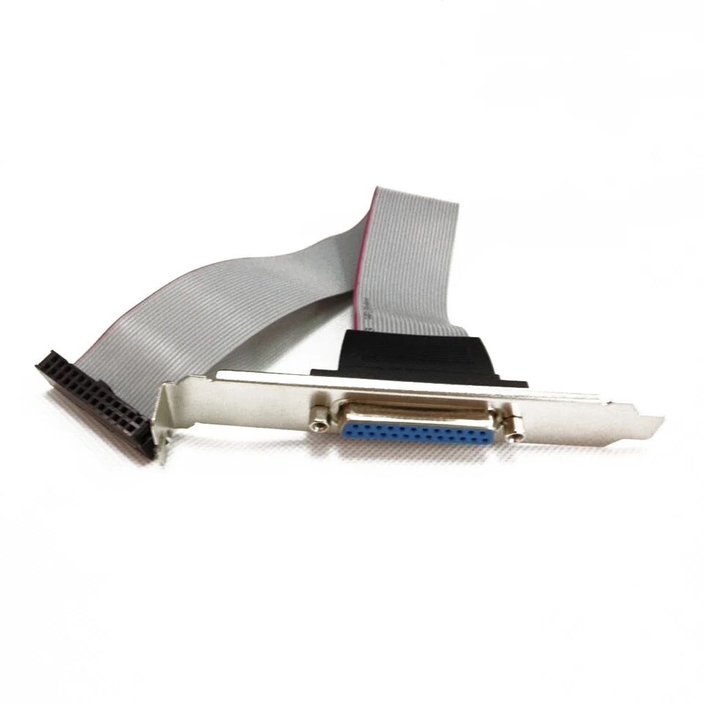 

Brand New 25 Pin Female to Motherboard DB25 Pin Bracket with Cable 1 Port Serial Parallel PCI Slot Header Cable Bracket