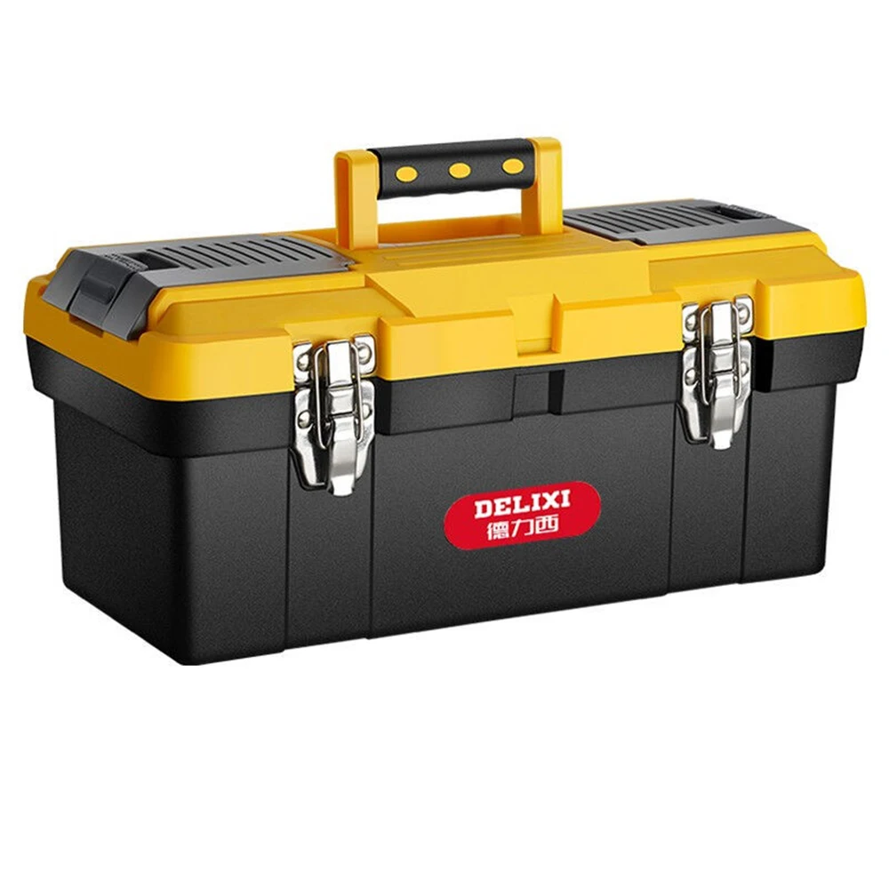 

DELIXI Multi-functional Tool Box PP Impact-resistant Household Electrician Maintenance Tool Case Hardware Storage