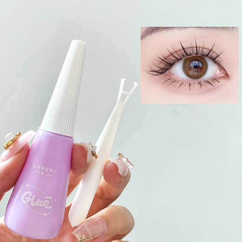 

12ml Eyelash Glue Quick Dry Waterproof Adhesive False Lash Glue Clear Extension Long Lasting Makeup Eye Cosmetic Tools