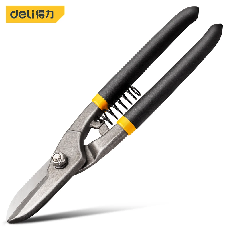 

Deli 1Pcs Tin Snips Metal Plate Cutting Scissors Multifunctional Iron Sheet Shearing Cutters Tool Household Hand Tools Scissors