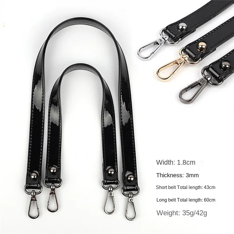 43CM 60CM Short Strap Bag Accessories Broadband Handbag with Women's Bag Wide Shoulder PU Leather Strap Bag Belt Wholesale