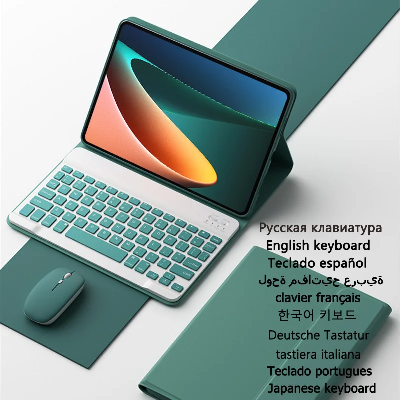 

Touchpad Keyboard Case for Funda Xiaomi Pad 5 Mi 5 Teclado 5 Korean Japanese
