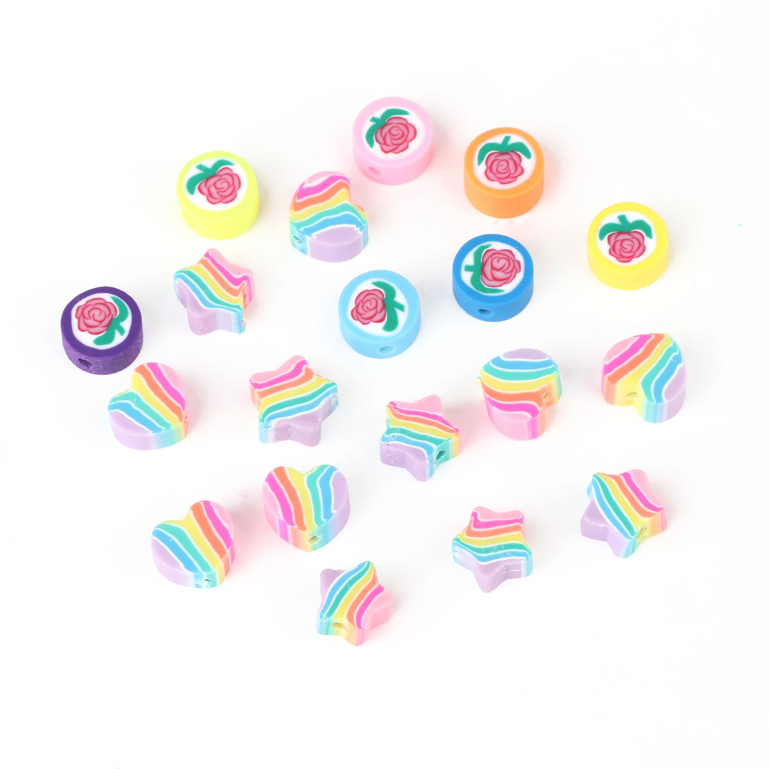 50-150 шт. бусины из полимерной глины в форме звезды