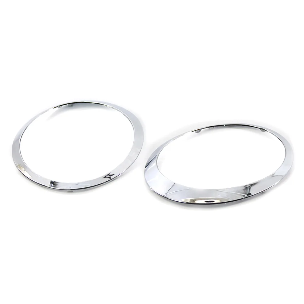 

2Pcs Left Right Headlight Trim Ring Chrome Surround Cover For Mini Cooper R55 R56 R57 R58 2007-2015 Car Accessories 51137149905
