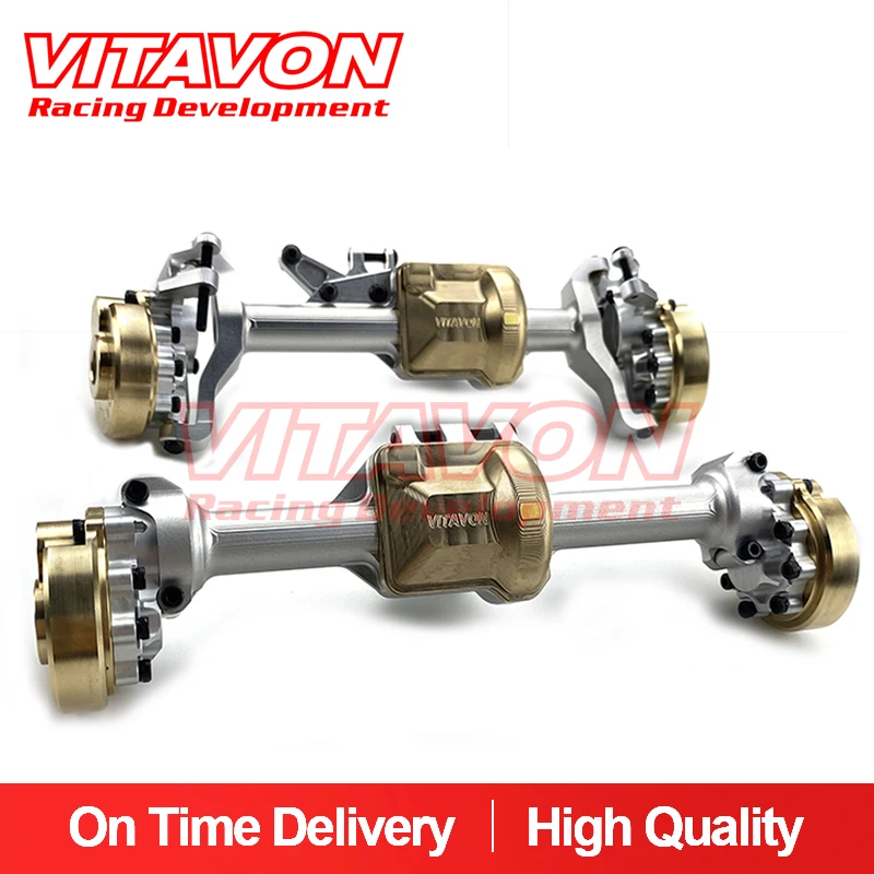 

VITAVON Front & Rear Axle Housing set CNC Alu7075+Brass for Traxxas TRX-4 1:10