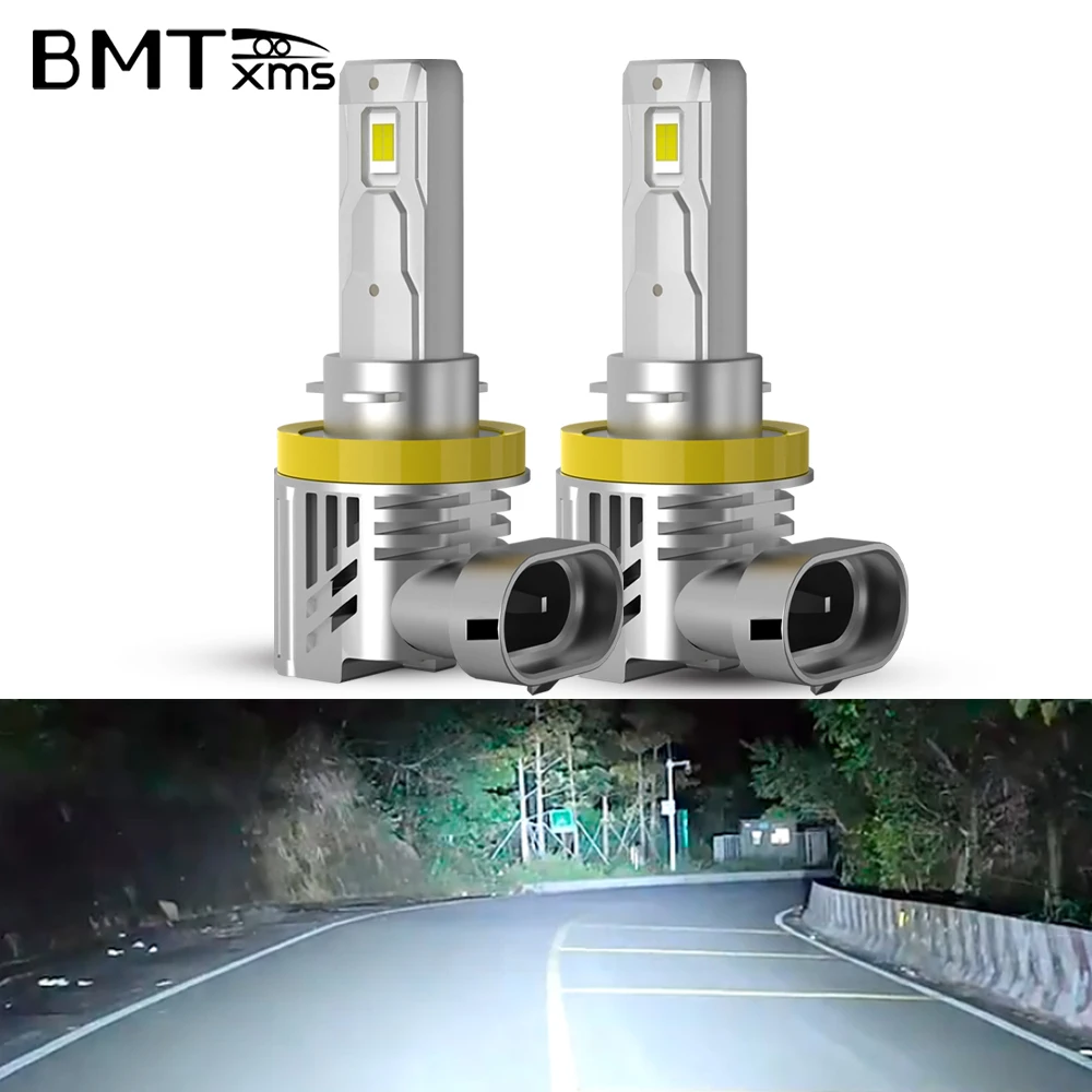 

BMTxms 2X 20000LM 100W LED Car Headlight H11 H8 9005 HB3 H7 LED Light Bulbs 9006 HB4 H4 Canbus High Low Beam CSP Chip No Error