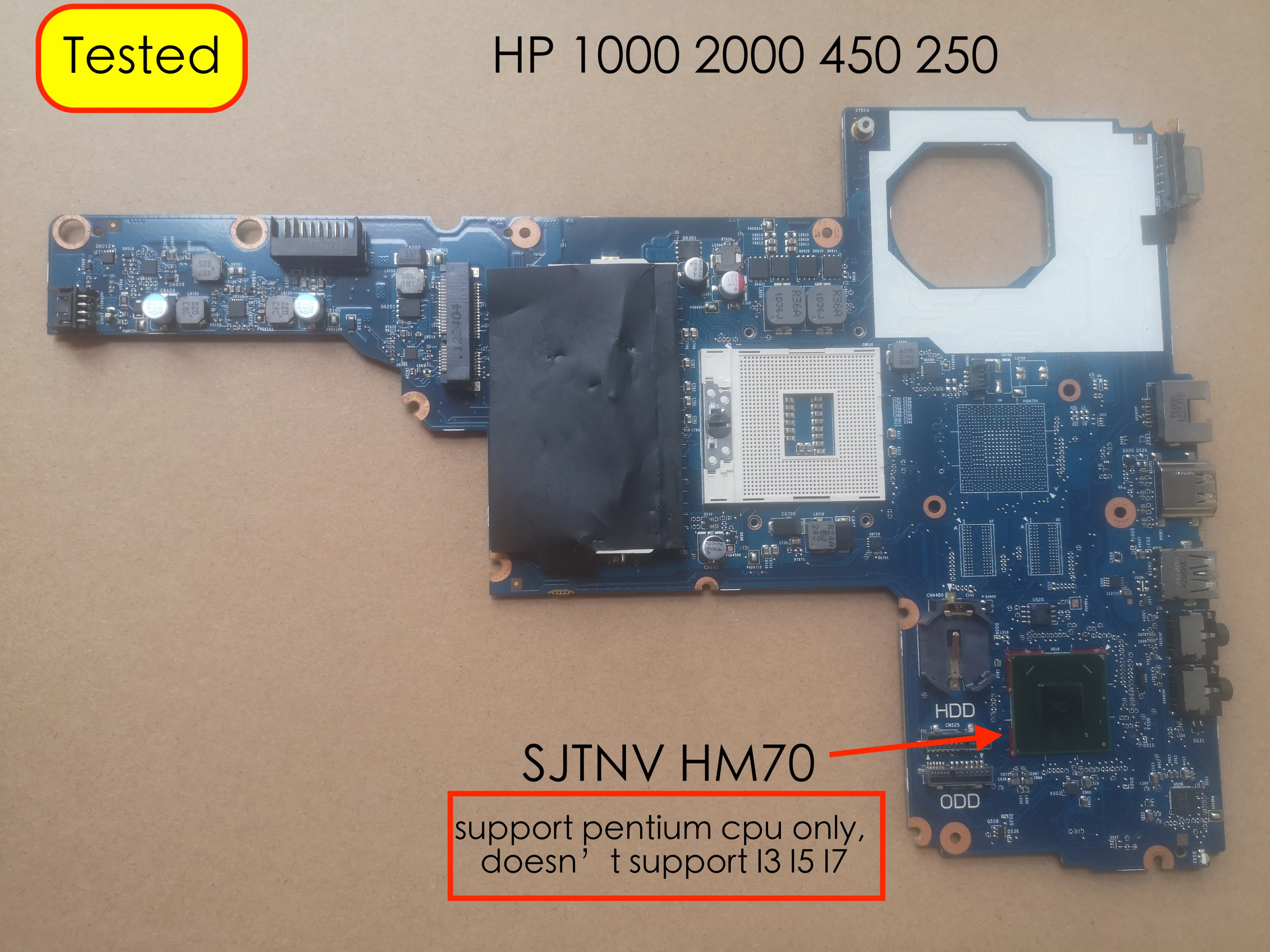 

Материнская плата для ноутбука HP 1000 2000 450 250 685768 685768-001 601-6050A2493101-MB-A02 SJTNV CQ45 материнская плата для ноутбука