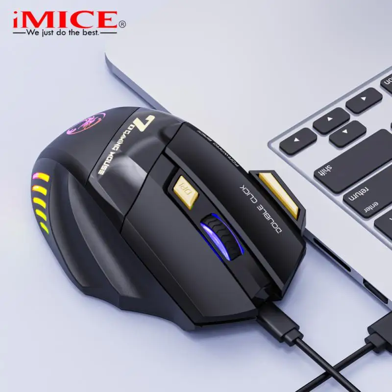 

2.4g Mute Laptop Mice Mause Colorful Wireless Mouse 3200dpi Gaming Mouse 7 Button For Game Computer Tablet Pc