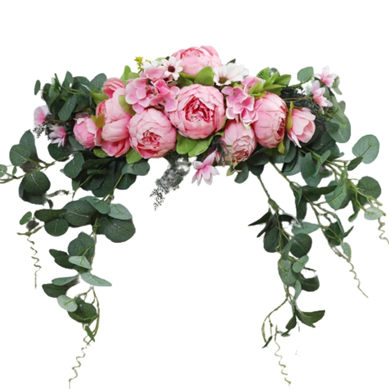 

Peony Artificial Wedding Flowers Garland Arch Arrange Door Lintel Wreath Wall Ornaments Wedding Supplies