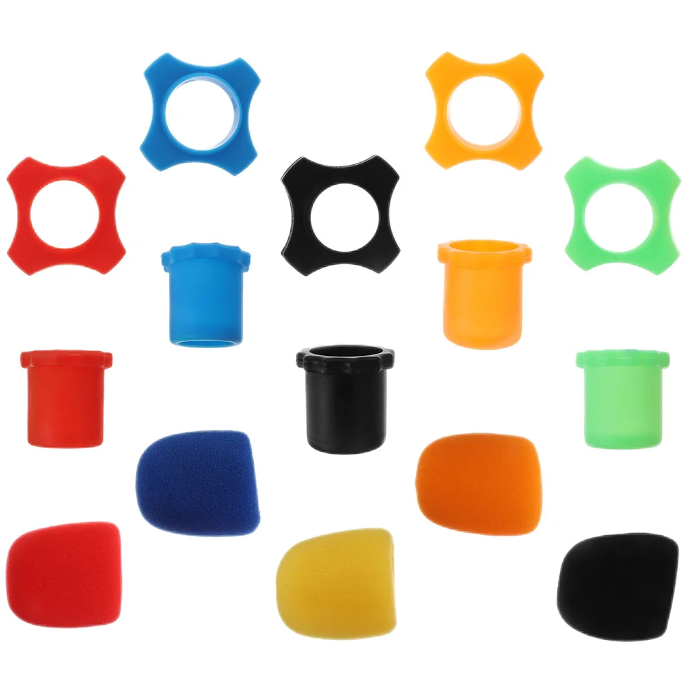 

5 Sets Practical Dust-proof Covers Microphones Bottom Protective Covers