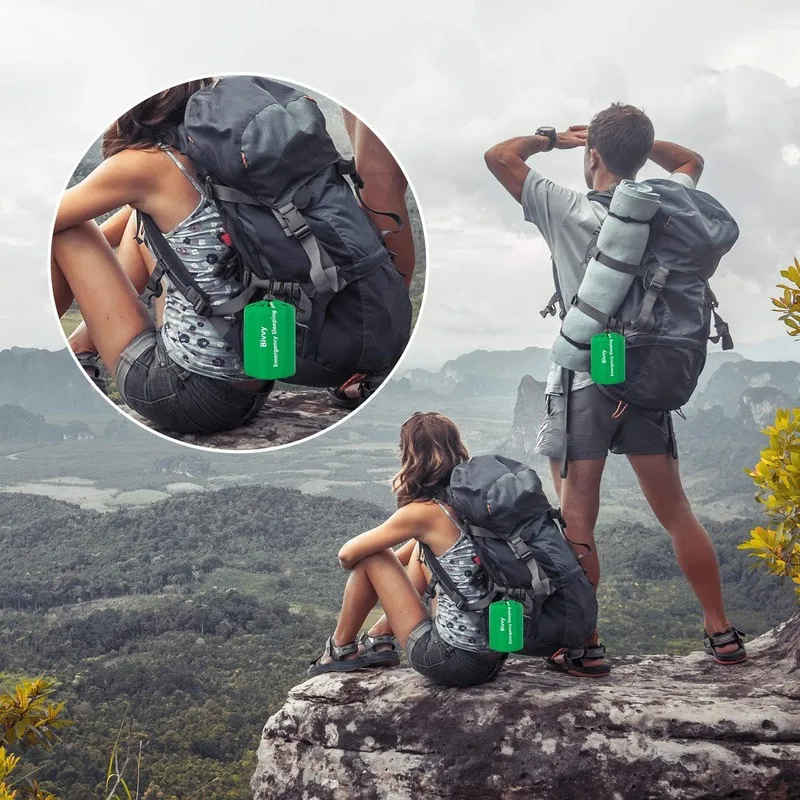 

Туристический портативный водонепроницаемый спальный мешок для выживания, вокруг автомобиля, для езды на открытом воздухе, в зеленом армей...