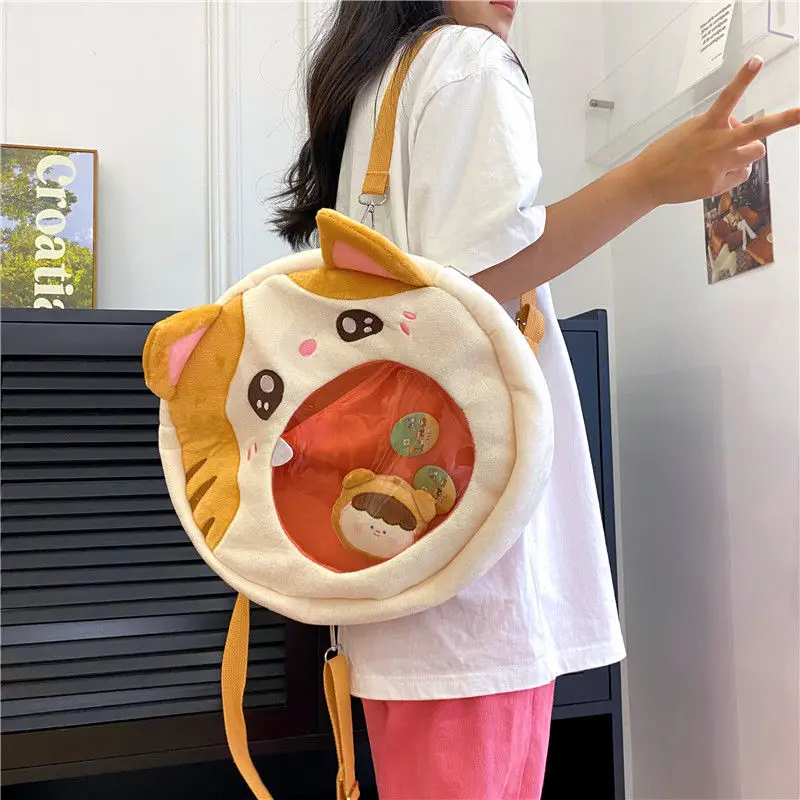 

Женская сумка Fanchila Lolita Ita в японском стиле милый рюкзак для девочек милый мультяшный Кот Плюшевая Кукла сумка большой емкости для подарка