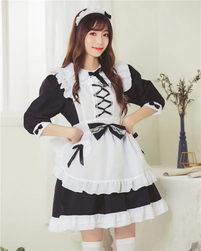 

Cosplay Sexy Coffee Maid Role Play Uniform Kawaii Clothing for Lolita Girl Cosplay Maids Outfit Anime Costumes Dress Clothes