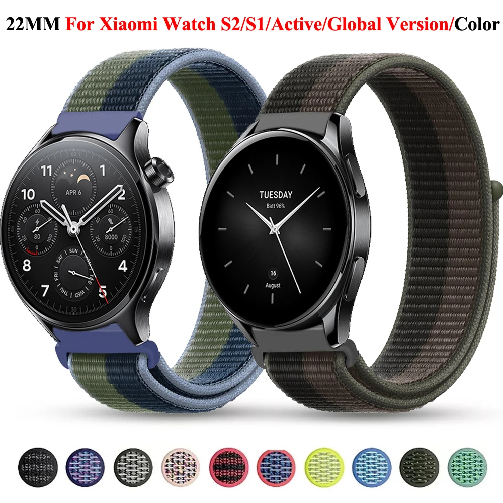 

22mm Silicone Watch Band Strap for Xiaomi Mi Watch S2 42 46 Color 2 Replacement Bracelet Mi Sport S1 Active/Pro Mibro Air Correa