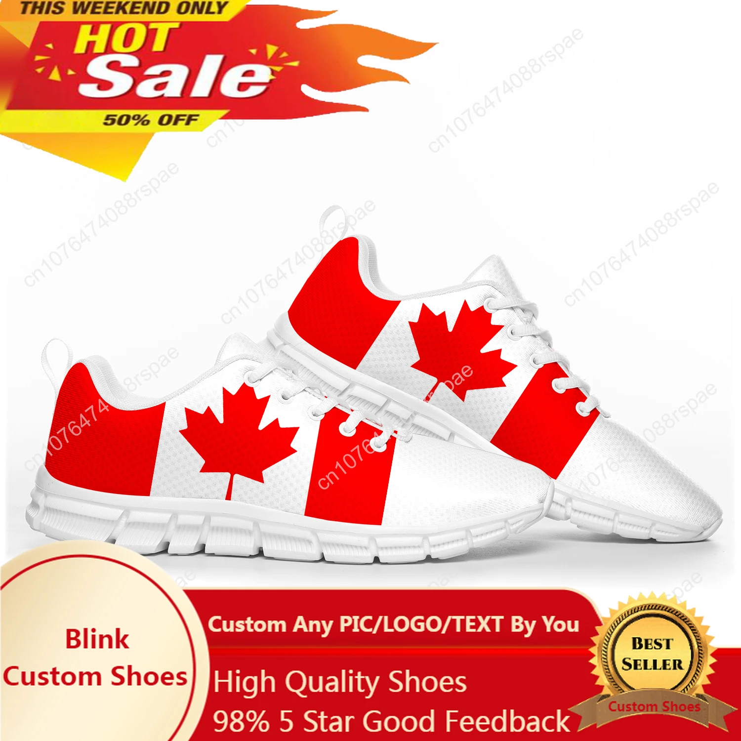

Canadian Flag Sports Shoes Mens Womens Teenager Kids Children Sneakers Canada Casual Custom High Quality Couple Shoes