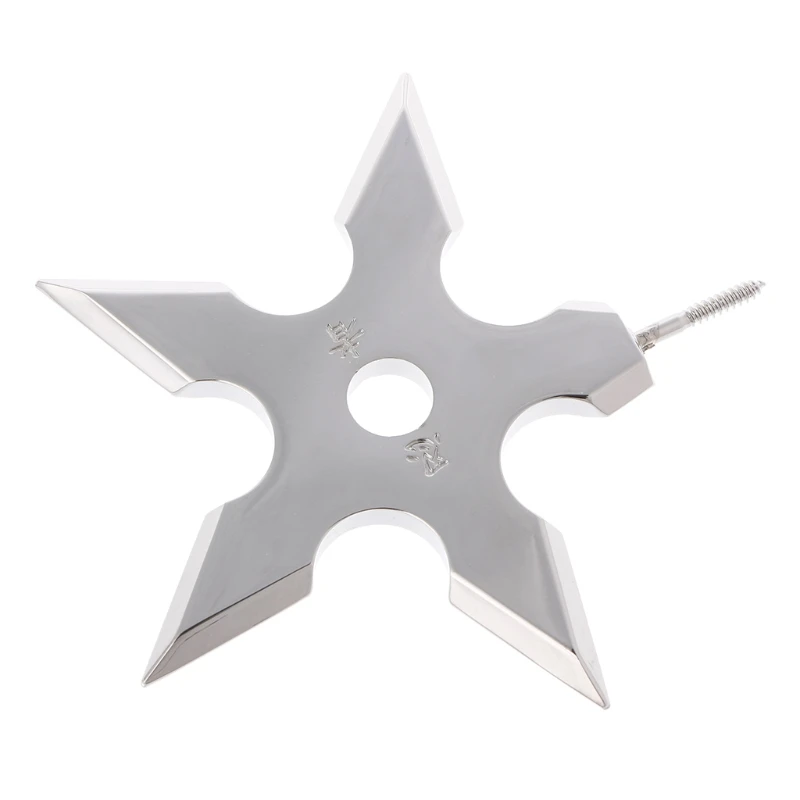 

Ninja Throwing Star Coat Hooks Holder Bedroom Wall Stainless Steel Hangers