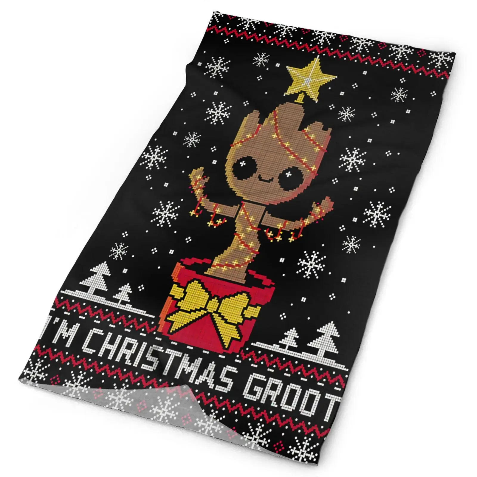 

Рождественская бандана Groot Baby Groot для мужчин, бандана, Мужская тканевая туристическая балаклава, мужское ожерелье, маски