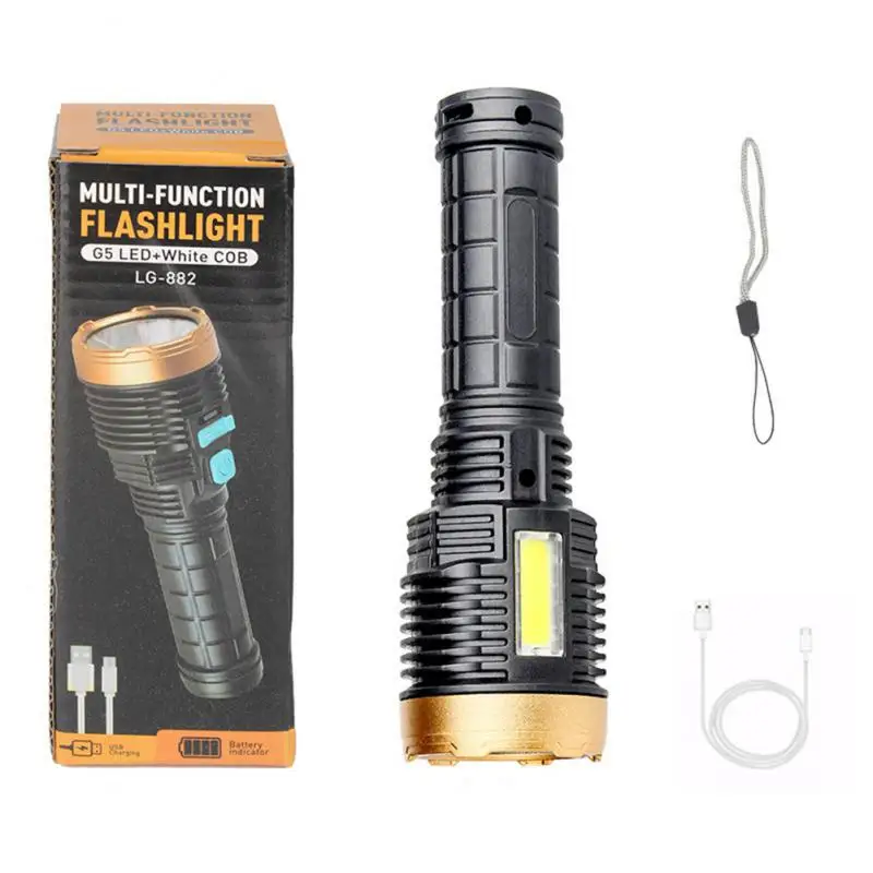 

Strong Light Telescopic Powerful Flashlamp Multi Gear Adjustment For Adventure Camping Household Accessories Multi-function