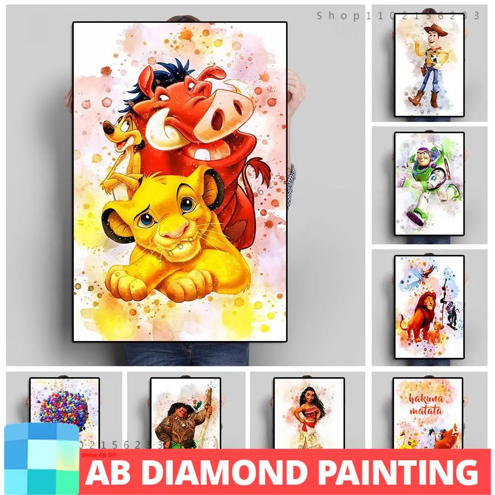 

Алмазная живопись «Король Лев» Disney, картина с Северными огнями, алмазная 5D Вышивка «сделай сам», История игрушек, ремесла, набор для домашнего декора