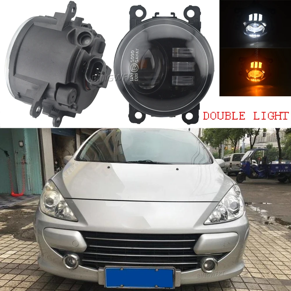 

Дневные ходовые огни DRL 12 В, противотуманные фары для Peugeot 207 307 407 607 3008 SW CC VAN 2000-2013, противотуманные фары