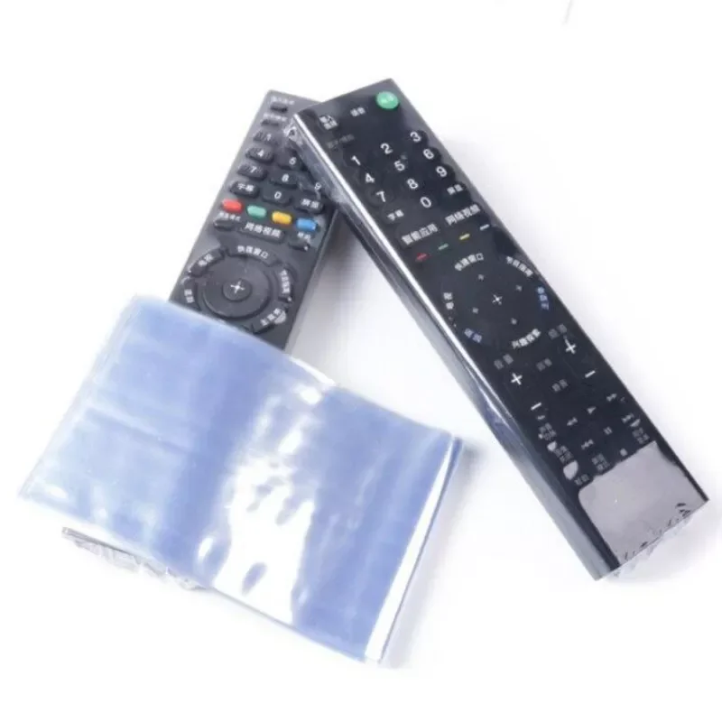 

Transparent Remote Control Dustproof Cover for TV Air Condition Remote Thermal Shrinkage Film Cover Protective Case Bag