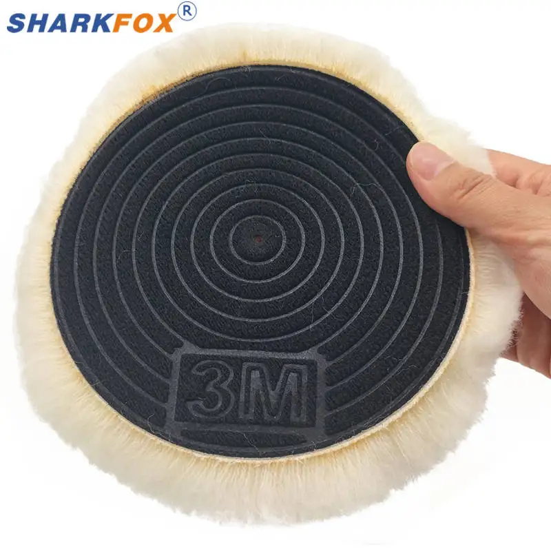 

Шерстяная полировальная подушечка Sharkfox 3–7 дюймов, высокая плотность, шерстяная полировальная подушечка из ягненка, полировальная подушечка для автомобиля, полировка воском