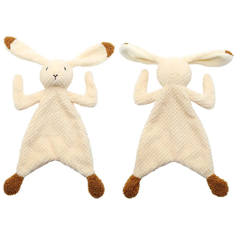 

Rabbit Appease Towel Comforter Cartoon Toys Baby Infant Plush Sleeping Burp Bebe Blankie Bibs Bite Reassure игрушки для детей