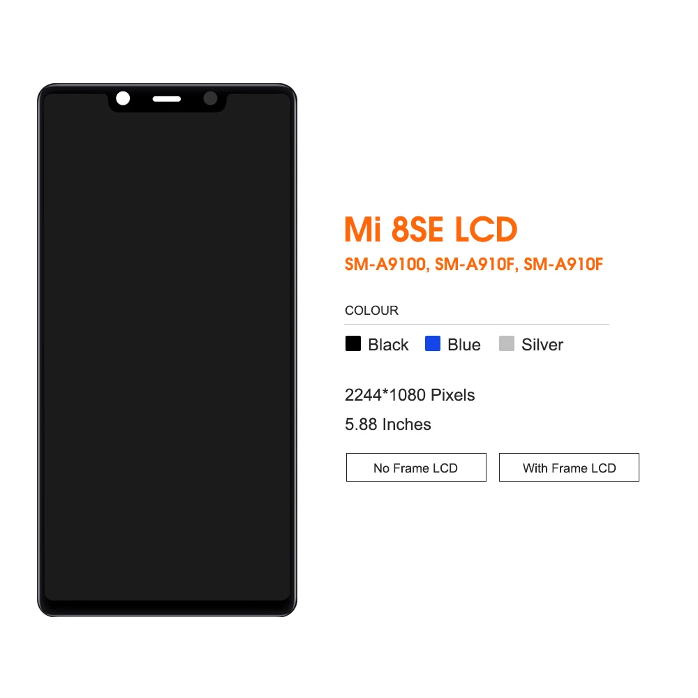 ЖК-дисплей 5 88 &quotдля Xiaomi Mi8 SE Mi 8 MI8SE Super Amoled с сенсорным экраном и дигитайзером для