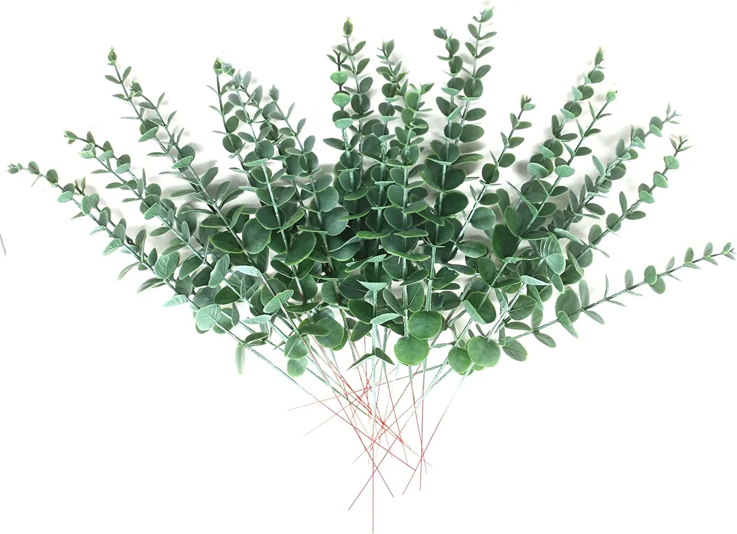 

1pc Artificial Eucalyptus Leaves Stems Faux Greenery Branches Plants for Home Party Farmhouse Decoration Wedding Centerpiece