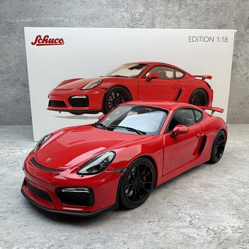 Фото Металлическая модель автомобиля Schuco Porsche 911 Targa 4 Cayman GT4 в масштабе 1:18 №1