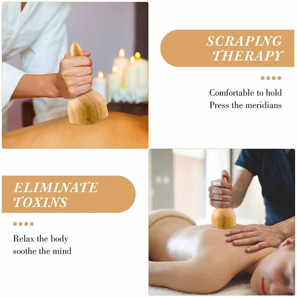 2 шт./компл. деревянный массажный стакан и ролик для целлюлита соскабливания