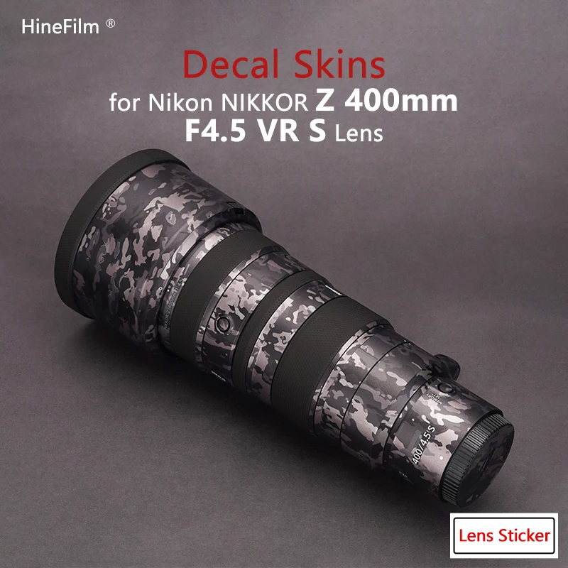 Купи Nikkor Z 400 F4.5 Lens Decal Skins for Nikon Z 400mm f/4.5 VR S Lens Stickers Protector Cover Film 3M Vinyl Film за 1,961 рублей в магазине AliExpress