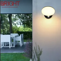 BRIGHT Modern Induction Wall Lamp Classic Style IP65 Waterproof Indoor and Outdoor Dual Use
