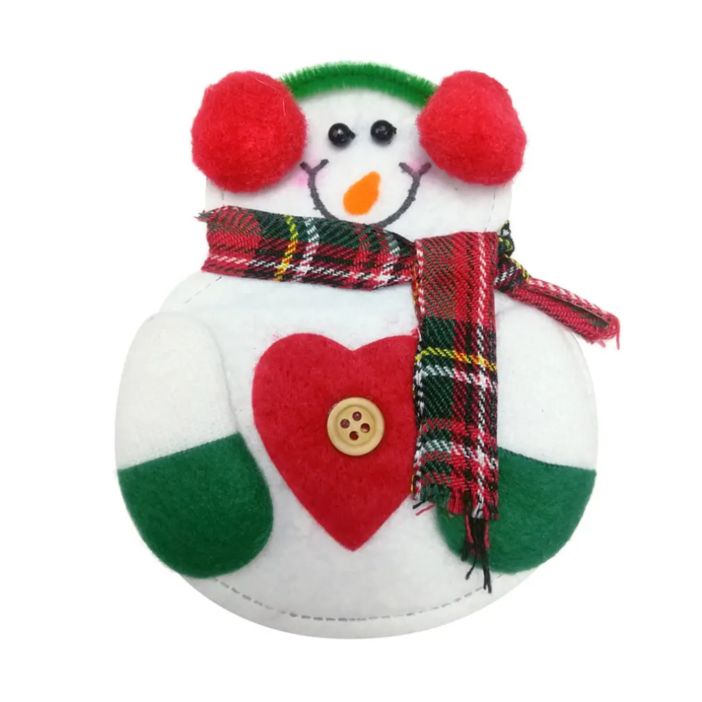 

Christmas Decoration Table Decorations Christmas Cutlery Set Little Snowman Old Deer Cutlery Bag Christmas Supplies