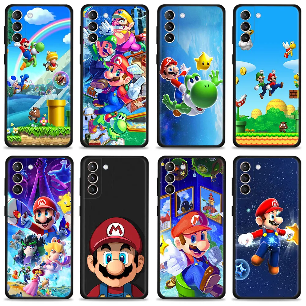 

Phone Case For Samsung Galaxy S22 S21 S20 Ultra FE S10 S9 S8 Plus S10e Note 20Ultra 10Plus Cover Hot Game Super Mario Shell