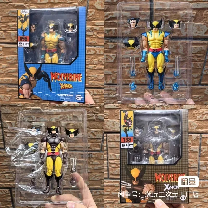 Фото В наличии: Коллекционная фигурка X-Men Mafex 138 Блю (синяя версия) и Желтый 096 (комикс-версия) - Коричневый Волкодав (Wolverine) - Подарок для коллекционеров №3