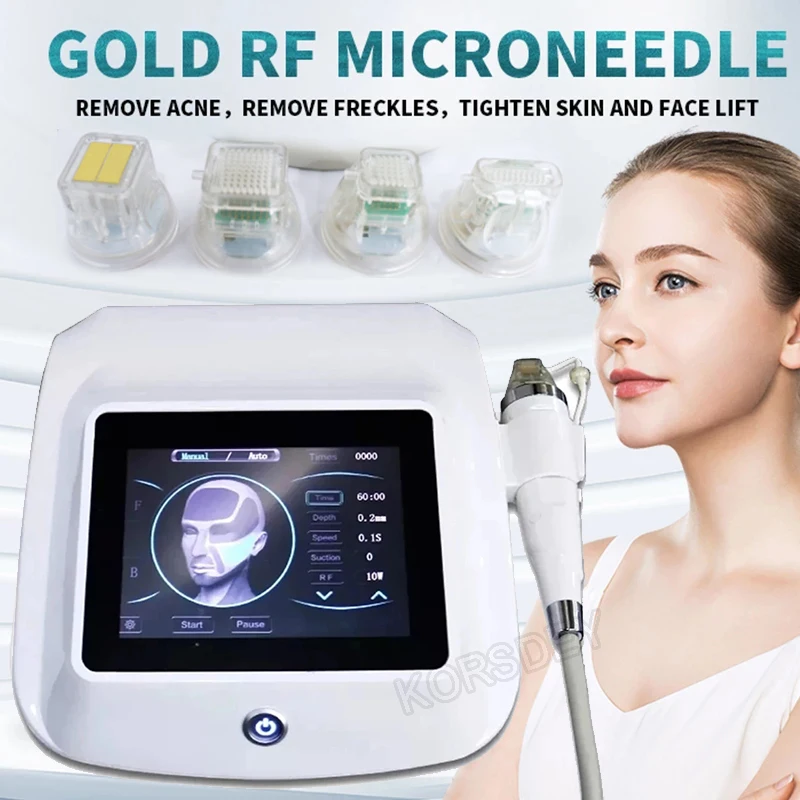 RF Fractional Microneedle Machine Stretch Marks Remover Anti-Acne Wrinkle Removal Microneedling Device