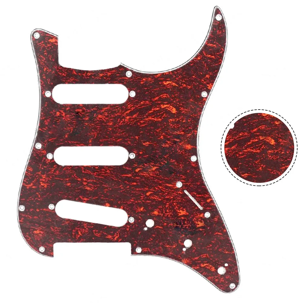 

11 Holes Electric Guitar Pickguard Colorful Celluloid Guitar Pickguard Scratch Plate For Strat Guitars SSS Music Instrument Part